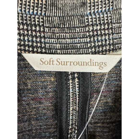 NEW Surroundings Sz L Herringbone Plaid Style 2DT10 Blazer 3 Button - Picture 7 of 9